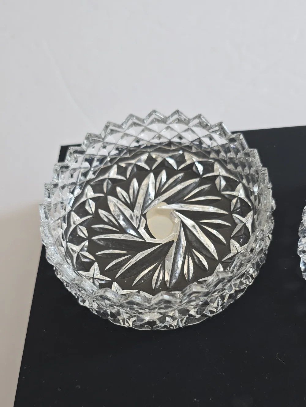 Vintage The European Collection Set Of 2 Crystal  Coasters Bowls Germany